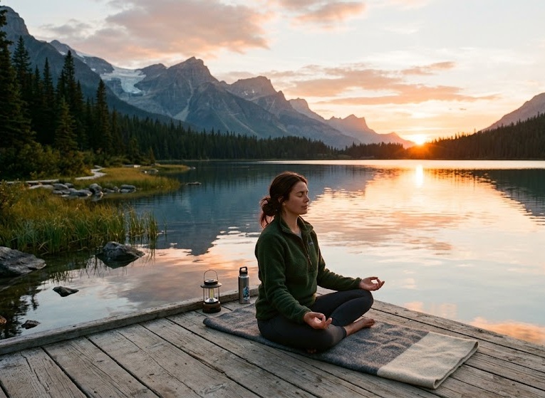 Спокойна природна среда за медитация и релаксация